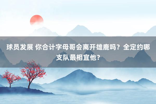 球员发展 你合计字母哥会离开雄鹿吗？全定约哪支队最相宜他？