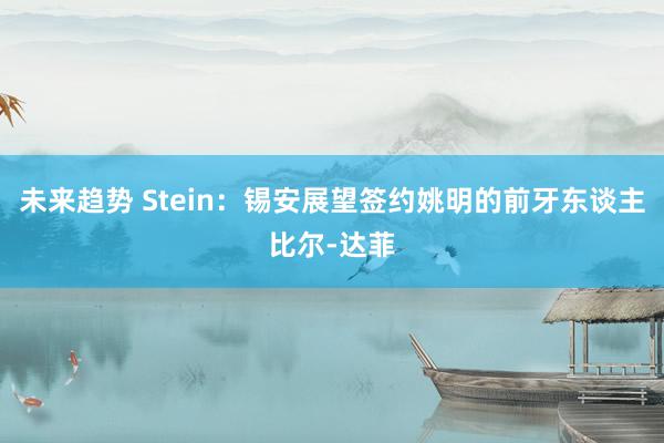 未来趋势 Stein：锡安展望签约姚明的前牙东谈主比尔-达菲