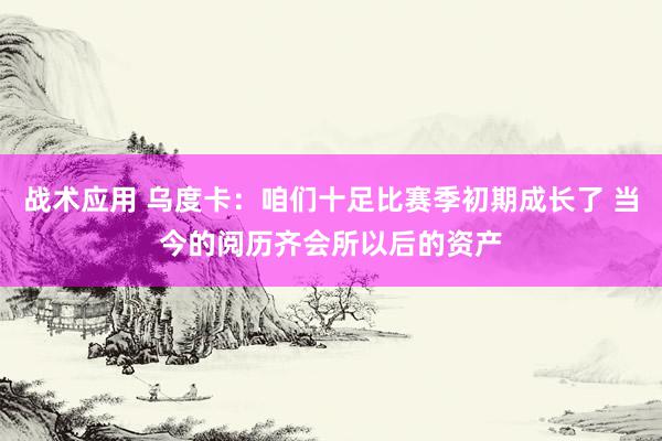 战术应用 乌度卡：咱们十足比赛季初期成长了 当今的阅历齐会所以后的资产