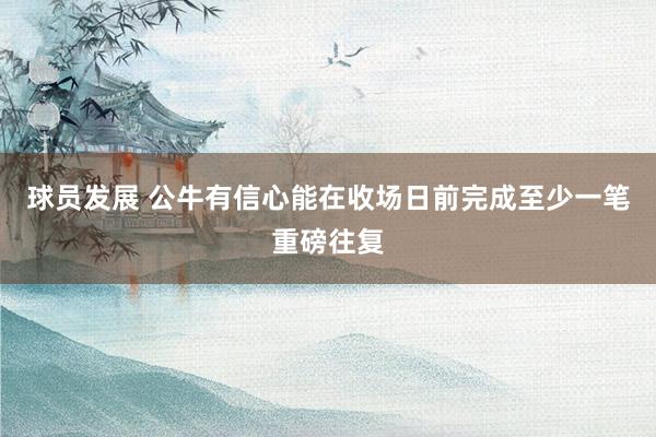 球员发展 公牛有信心能在收场日前完成至少一笔重磅往复