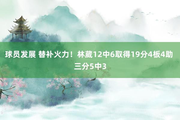 球员发展 替补火力！林葳12中6取得19分4板4助 三分5中3