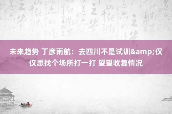 未来趋势 丁彦雨航：去四川不是试训&仅仅思找个场所打一打 望望收复情况