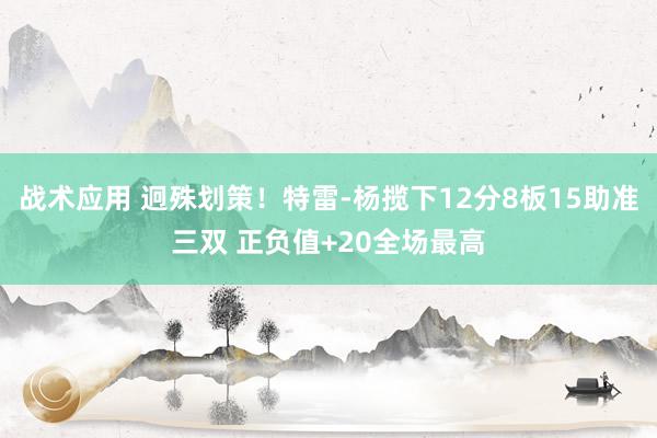 战术应用 迥殊划策！特雷-杨揽下12分8板15助准三双 正负值+20全场最高